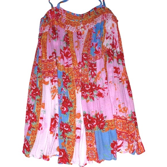 Free People Rule the World Romper in Bright Combo, Sz. S - Picture 11 of 11